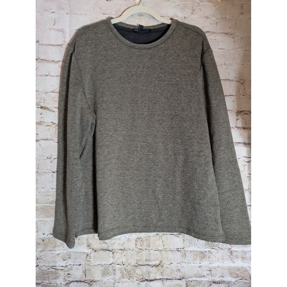NEW Robert Barakett Lykens‎ Crew Neck Sweatshirt Mens Large In Tan Long Sleeve